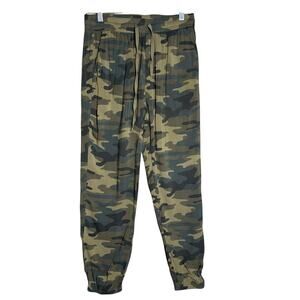 Z Supply Womens Camo Joggers Elastic Drawstring Waist Size S Relaxed Weekends